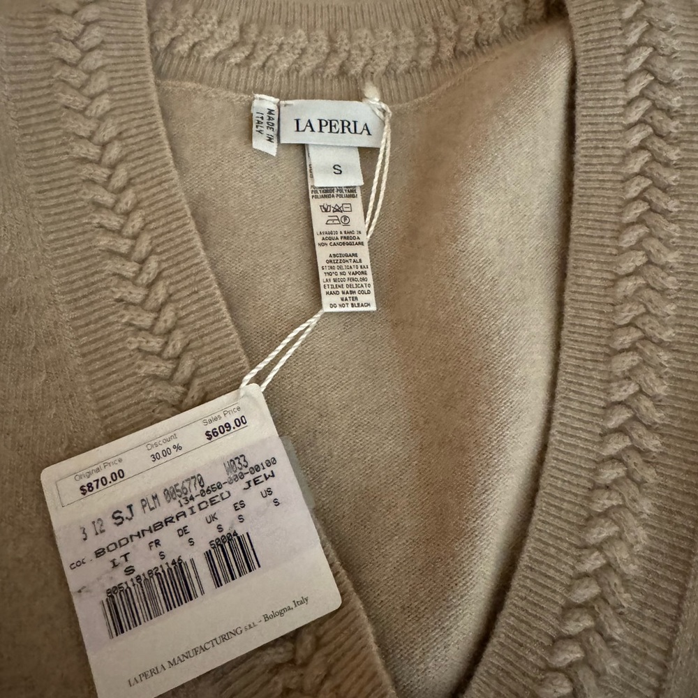 La Perla nude cashmere set never worn with tags